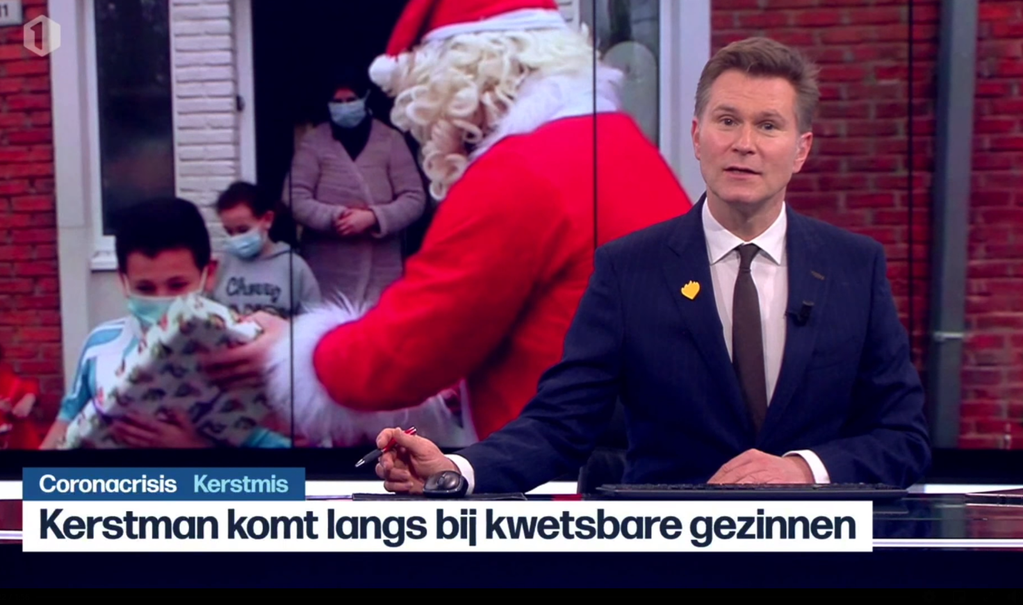 VRT Journaal: “Kerstman komt langs bij kwetsbare gezinnen”