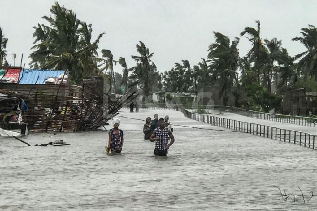 Beira opnieuw getroffen door orkaan 